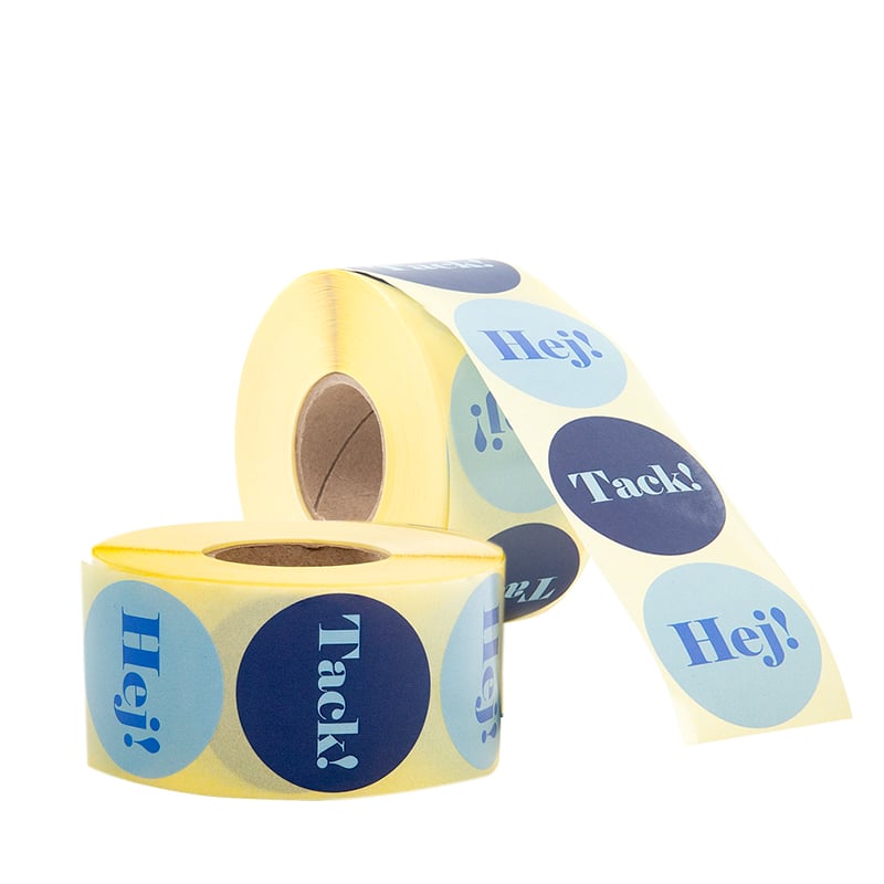 Etiket Miami blue "hej/tack" - 1