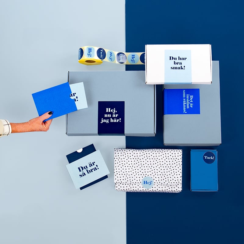 Etiket Miami blue "hej/tack" - 3