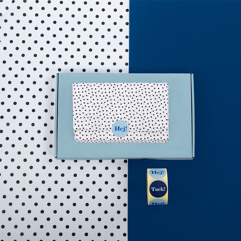 Etiket Miami blue "hej/tack" - 2