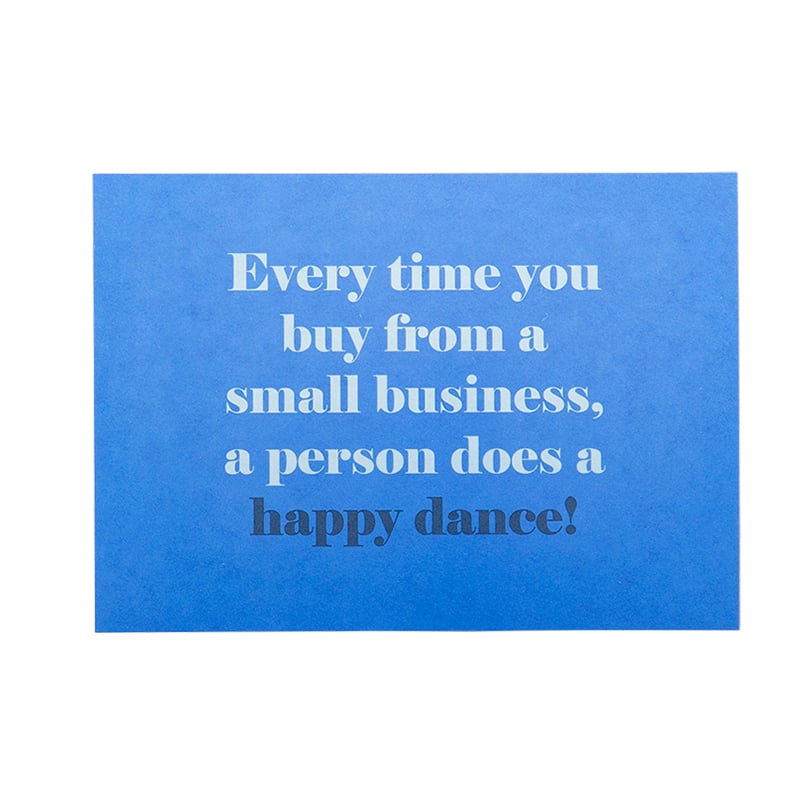 Takkekort Miami blue "happy dance" - 1