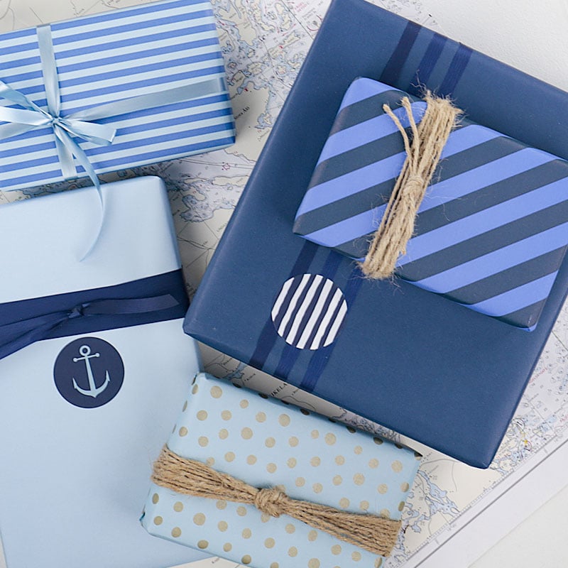 Gavepapir Marin Blue-blue - 5