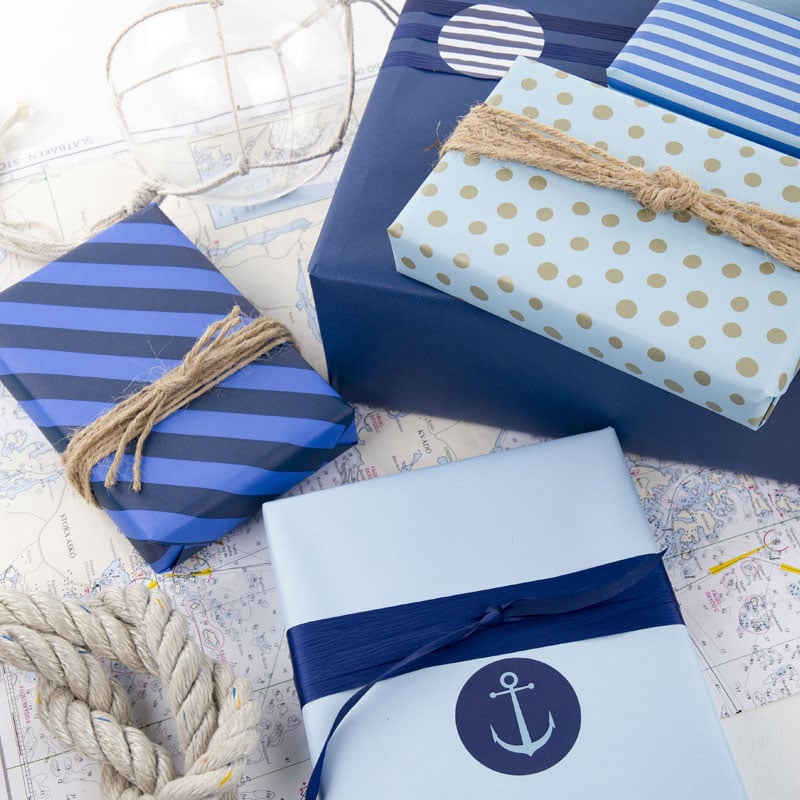 Gavepapir Marin Blue-blue - 6