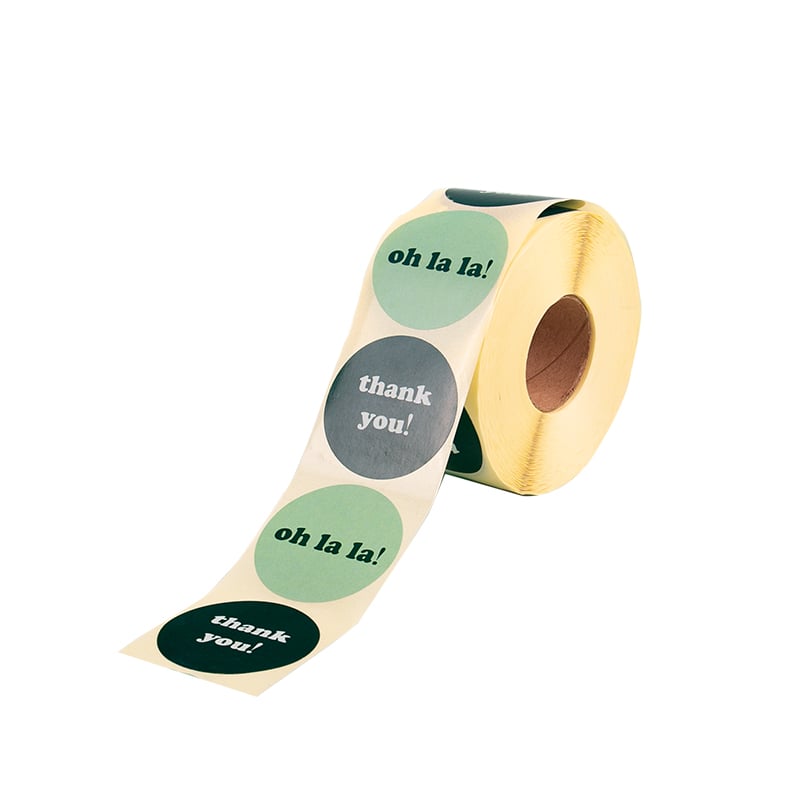 Etiket Oh la la / Thank you Fair green - 1