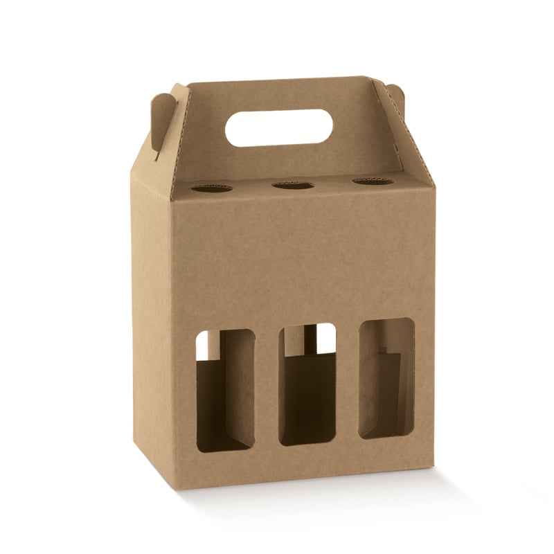 Ølkarton glat brun bølgepap - 4