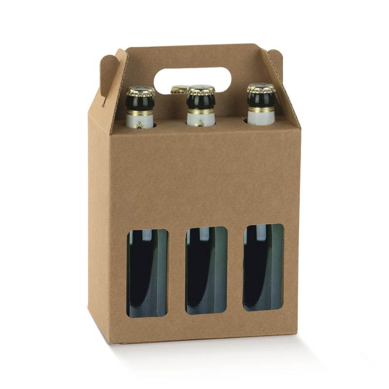 Ølkarton glat brun bølgepap - 3