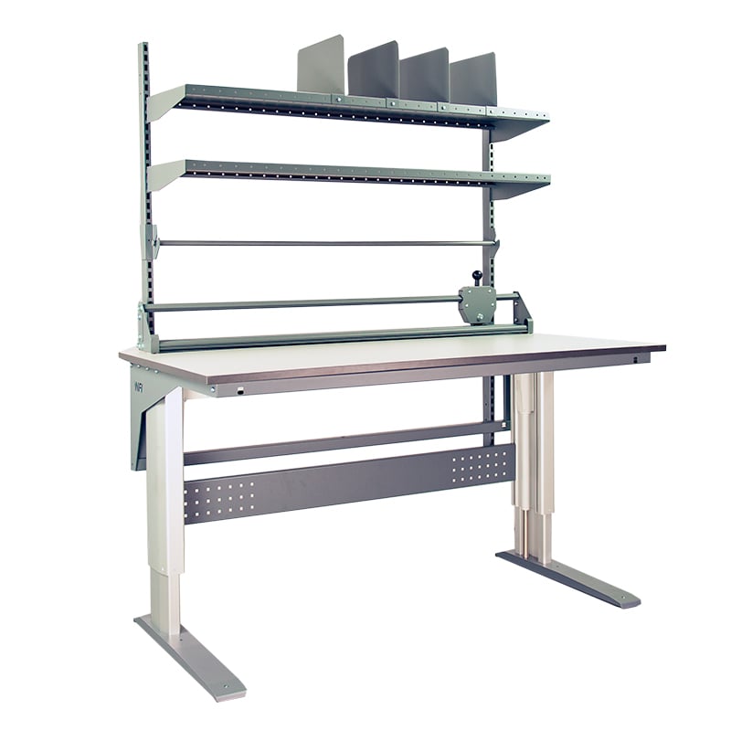 Højdejusterbart pakkebord 300 kg komplet - 2