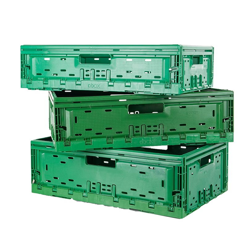 Packoplock perforeret plastkasse, foldbar - 4