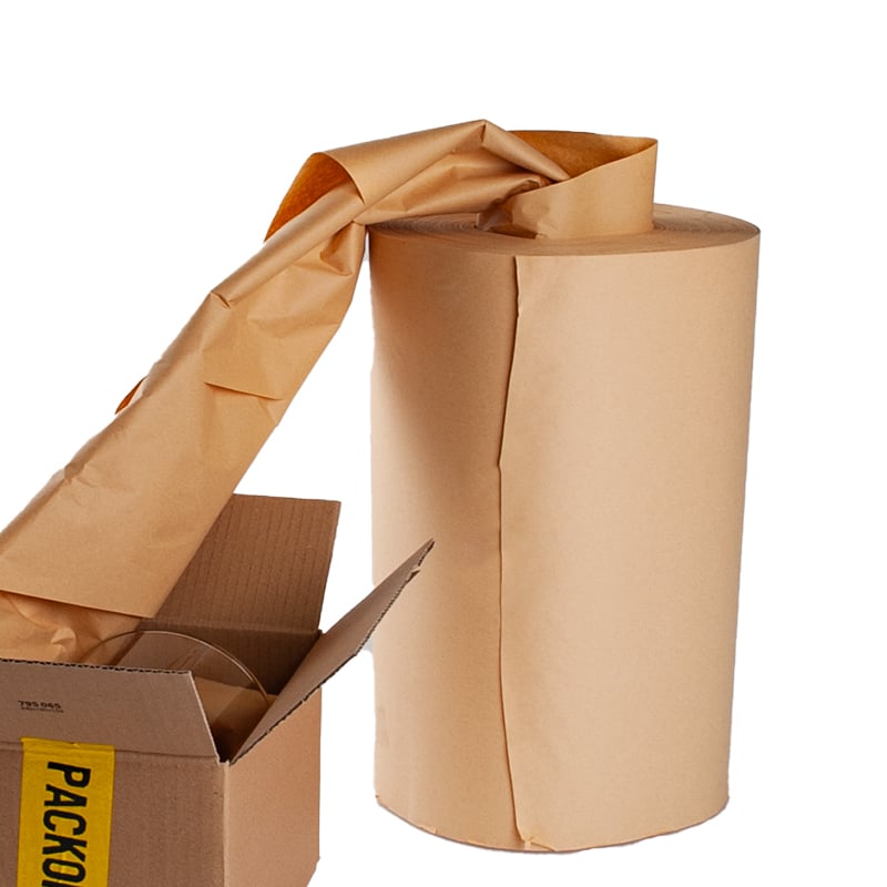 Locked Paper® Pakkepapir fremstillet af genbrugskraftpapir på rulle