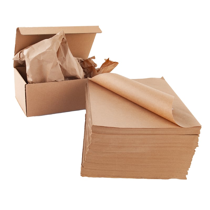 Pakkepapir 50 g fremstillet af genanvendt kraftpapir - 1