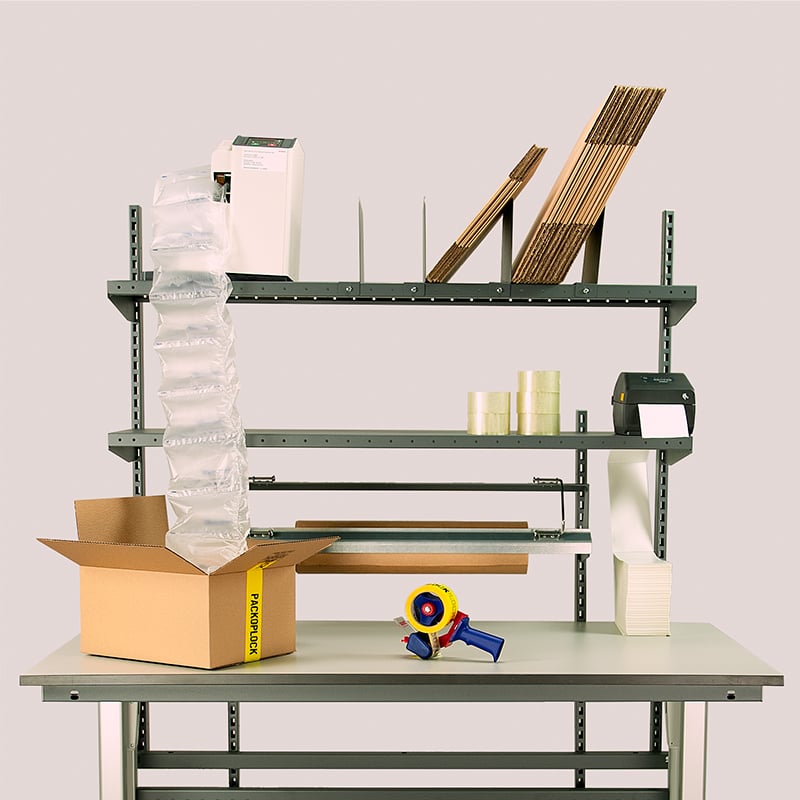 Højdejusterbart pakkebord 300 kg komplet - 1