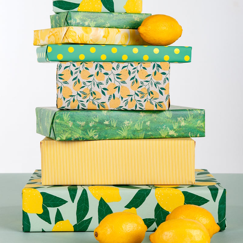 Gavepapir Lemon Lines - 3