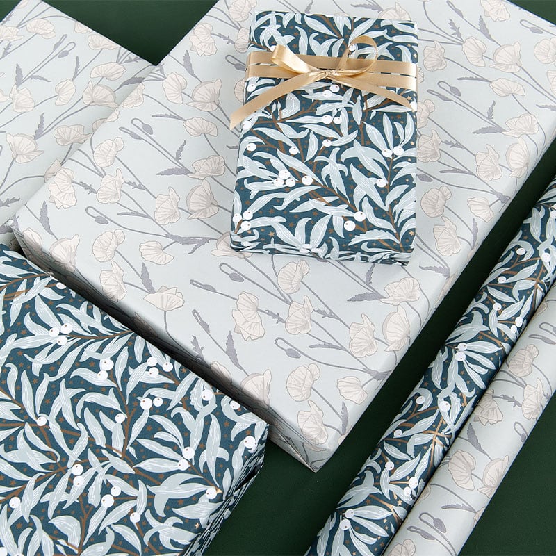 Gavepapir Pale Poppy - 4