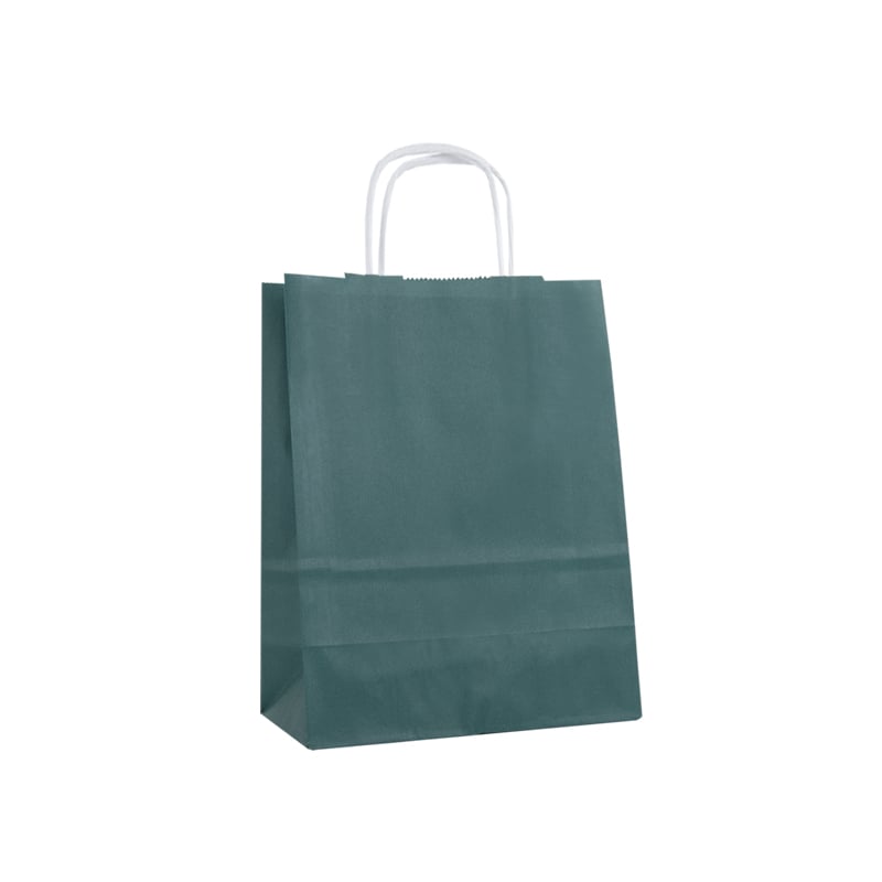 Papirbærepose forest green