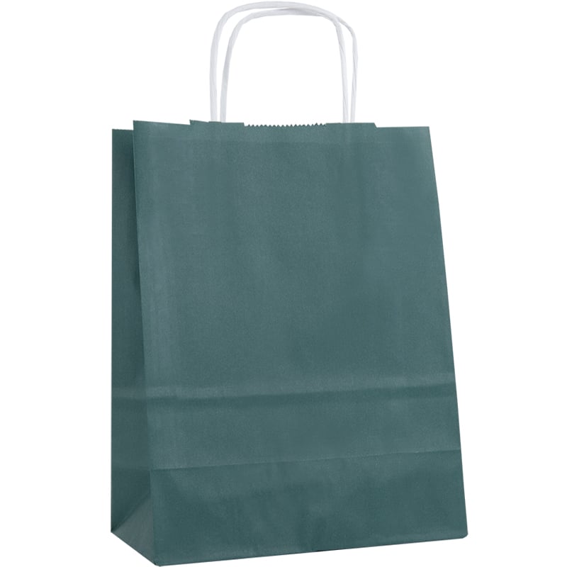 Papirbærepose forest green
