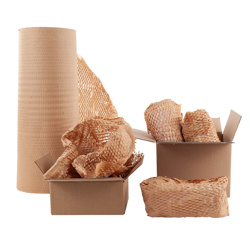 Honeycomb paper wrap - stødabsorberende pakkepapir på rulle - 2