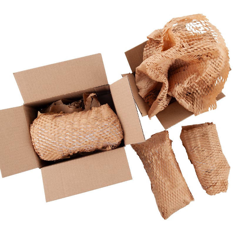 Honeycomb paper wrap - stødabsorberende pakkepapir på rulle - 1