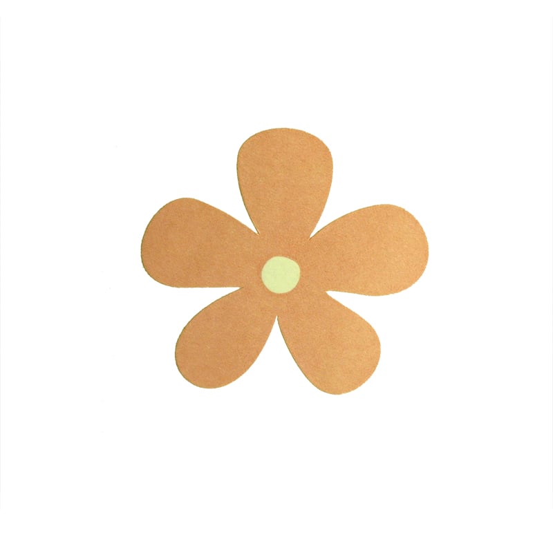 Gaveetiketter blomst lyserød - 2