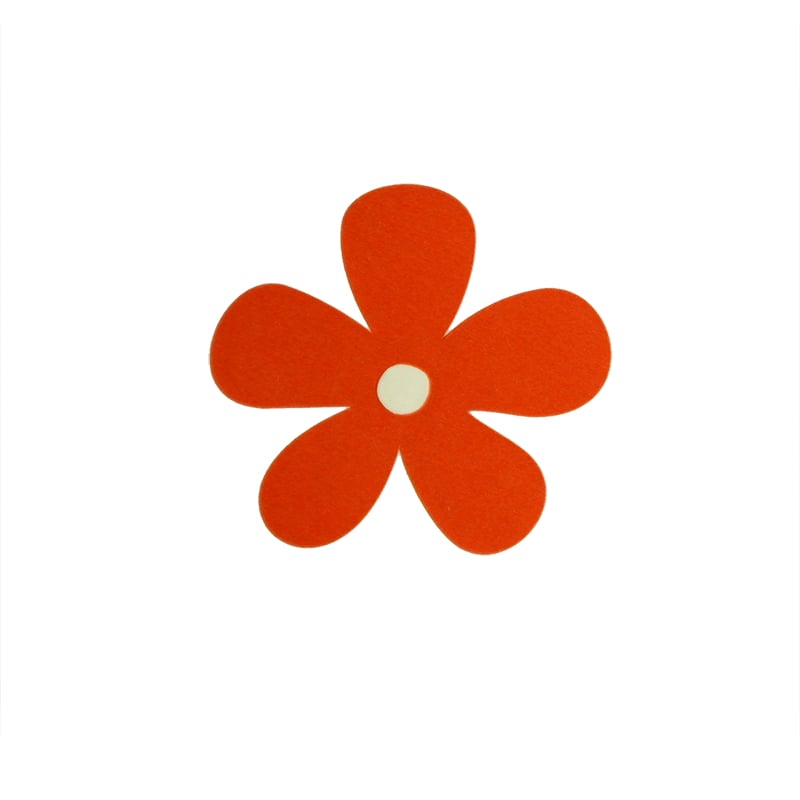 Gaveetiketter blomst rød - 2