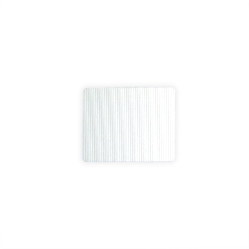 Gaveetiketter rektangulær hvid rillet - 2