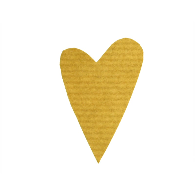 Gaveetiketter modern heart miljø rillet - 3