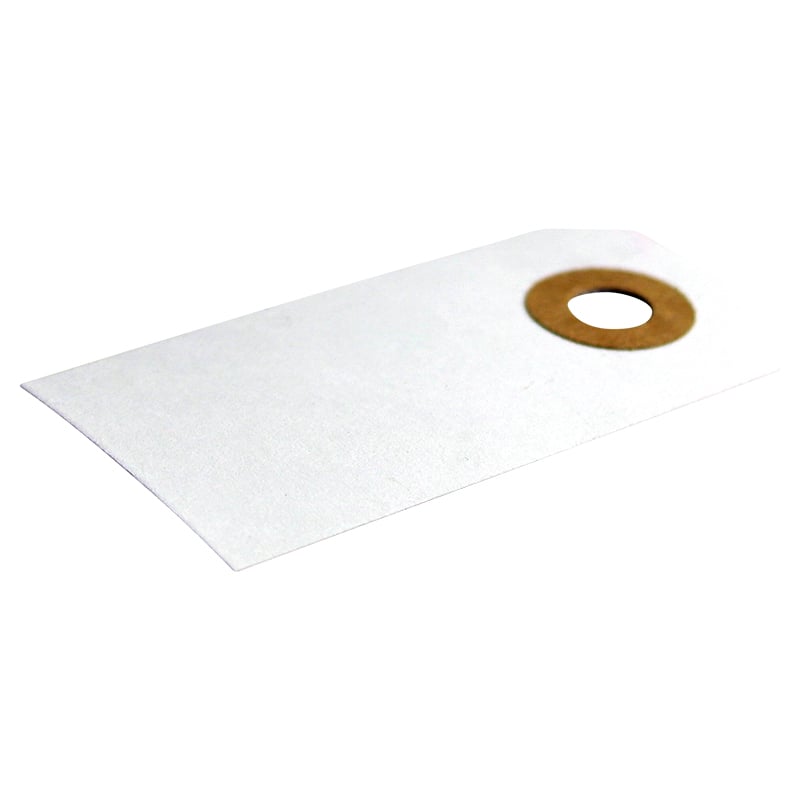 Hængemærker m. hul hvid / Manillamærke - 1