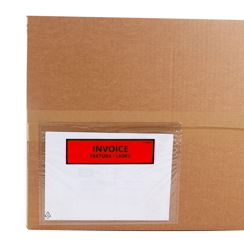 Fakturalomme med tryk - 2