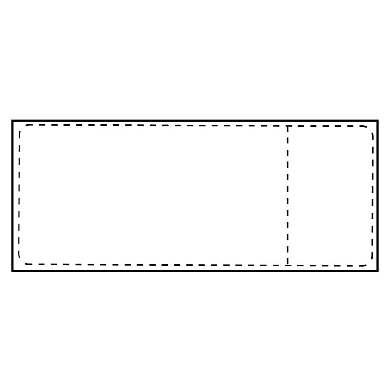 Fragtlabel termo 105 x 251 mm med kvitteringsdel - 1