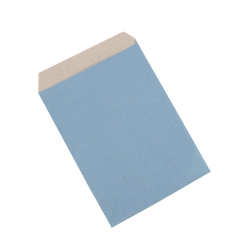 Papirspose flad dust blue