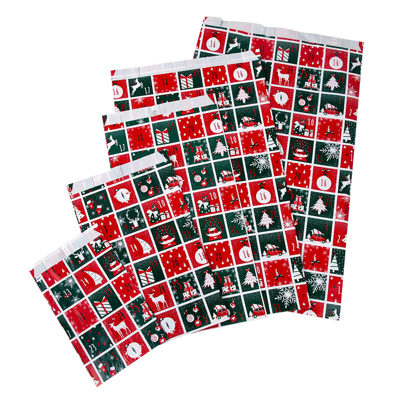 Papirpose flad Adventskalender Nyhed!