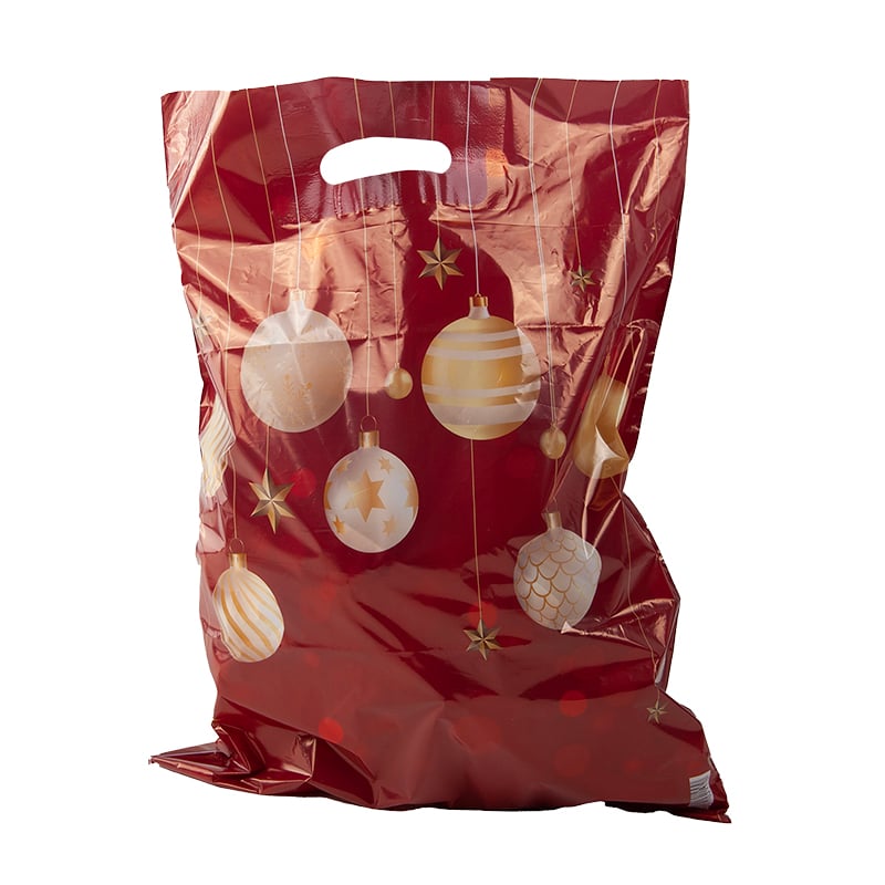 Plastpose Bauble rød