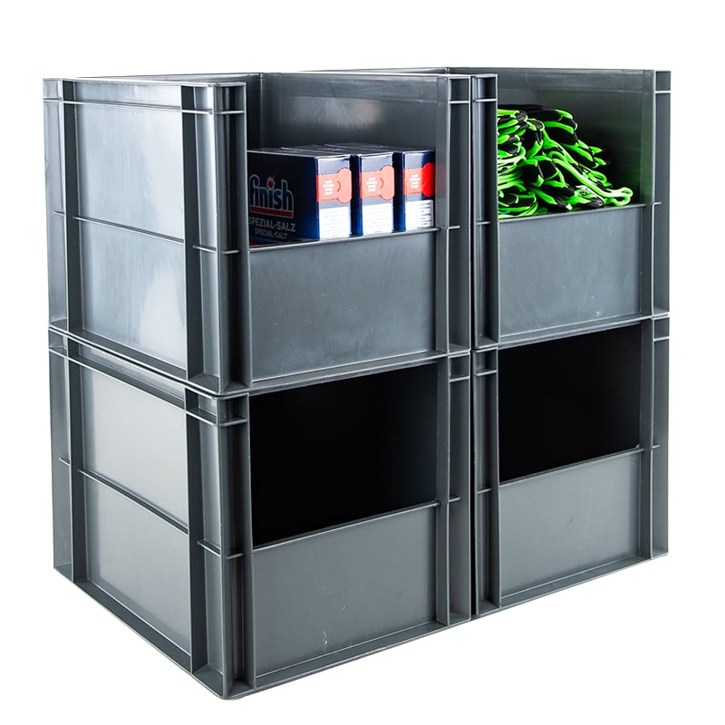 Packoplock plastkasse Euro open front - 4