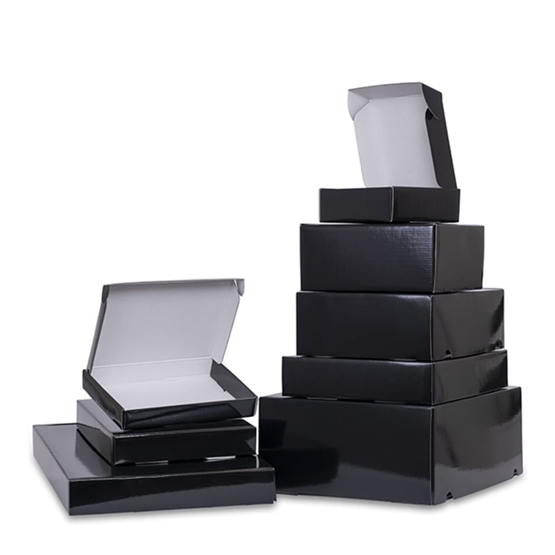 Luksus forsendelsesæske sort lak - 1