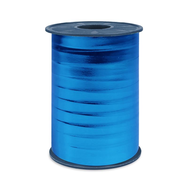 Gavebånd metallic blå