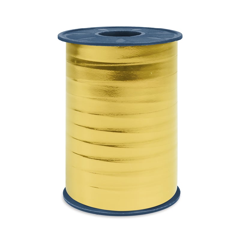 Gavebånd metallic lys guld