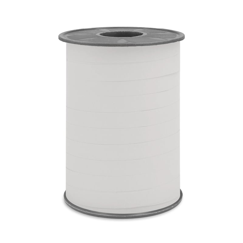 Gavebånd mat glat hvid