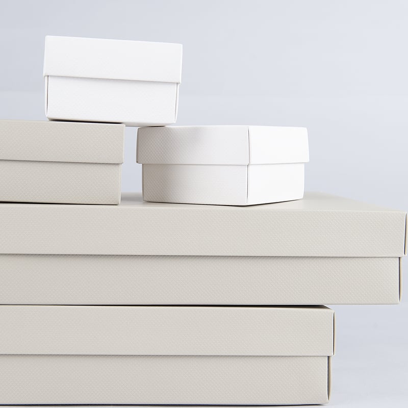 Gaveæske med låg hvid - 5