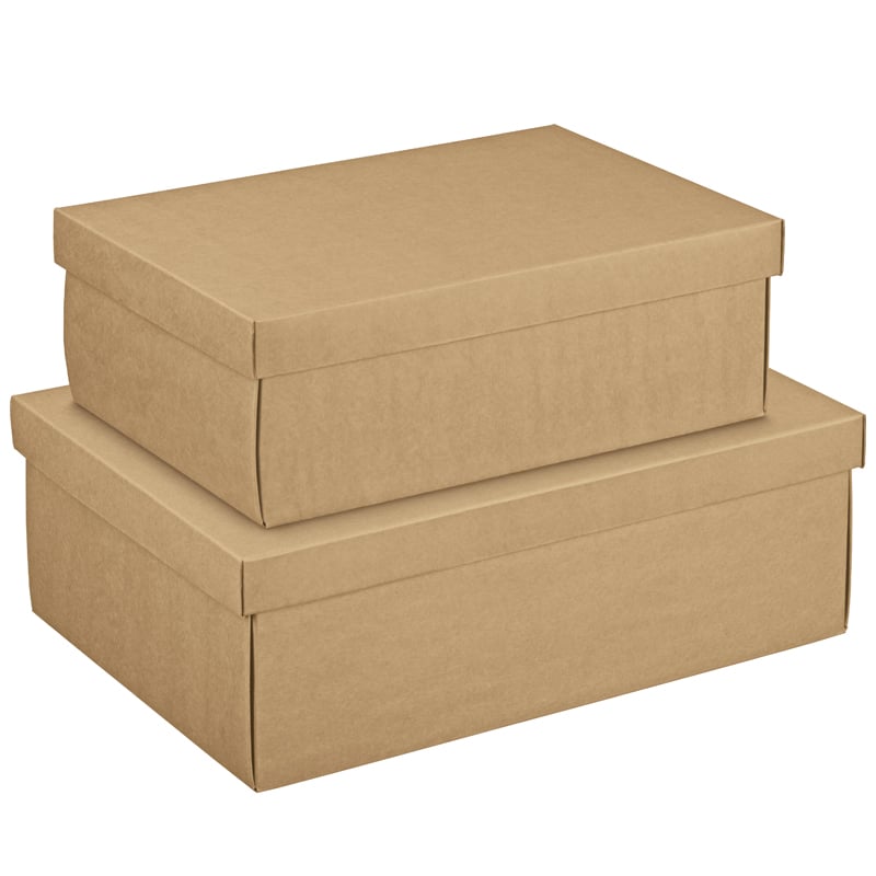 Gaveæske Easy med låg, natur - 4