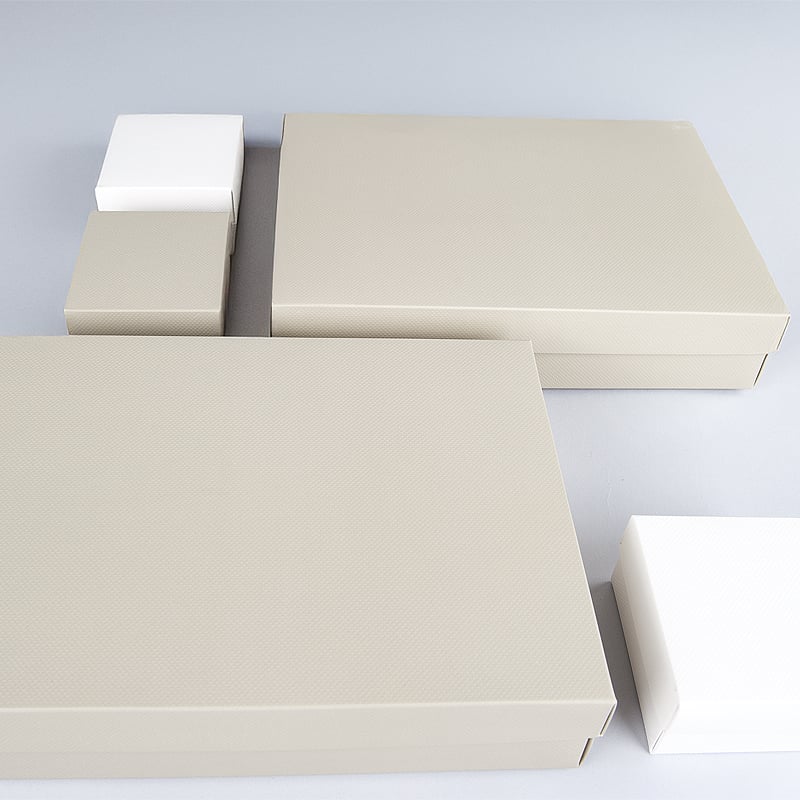 Gaveæske med låg beige - 5