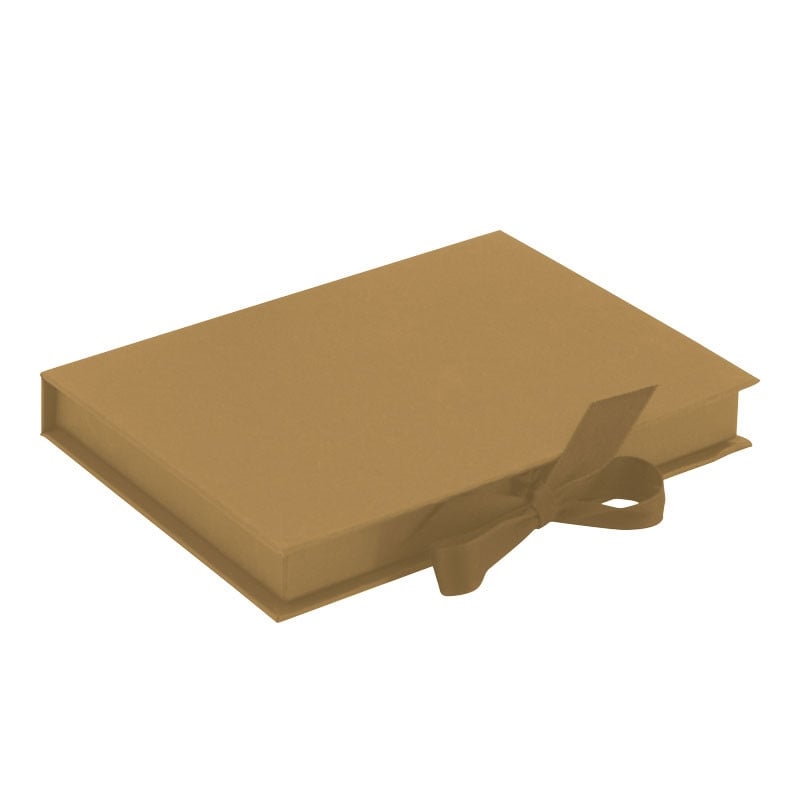 Gaveæske til gavekort natur med sløjfe - 2