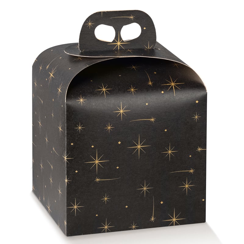 Gaveæske Constellation sort med håndtag, dobbeltgreb