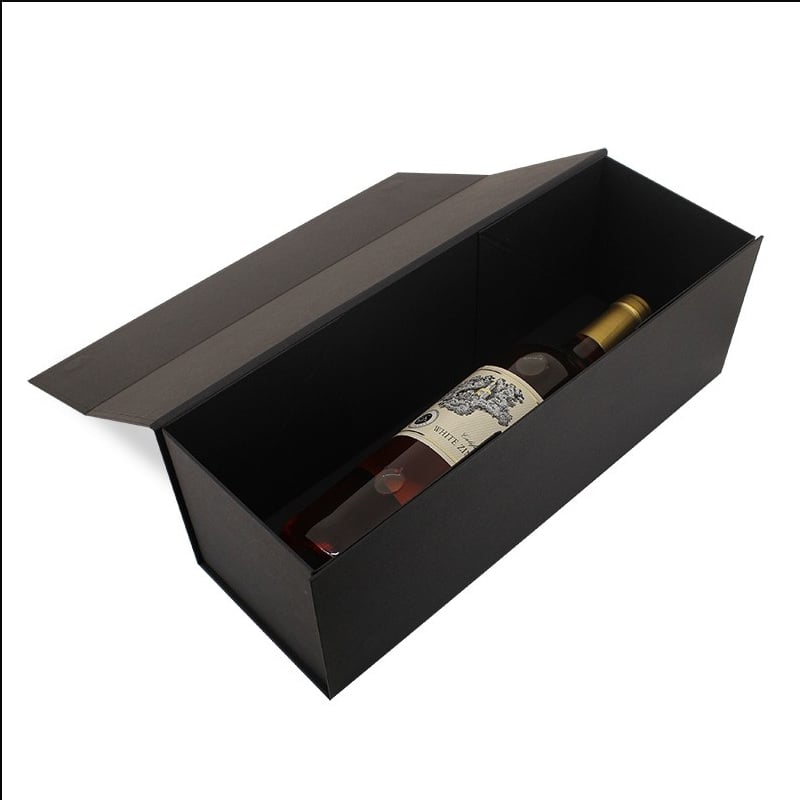 Vingaveæske Premium sort til 1 flaske - 2