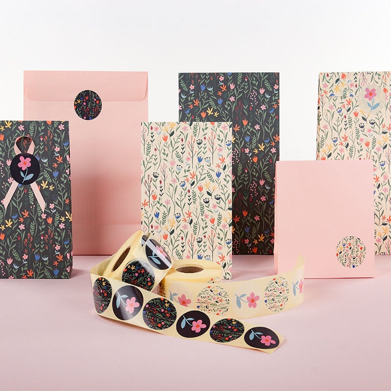 Etiket Garden black Ø49 1000st - 4