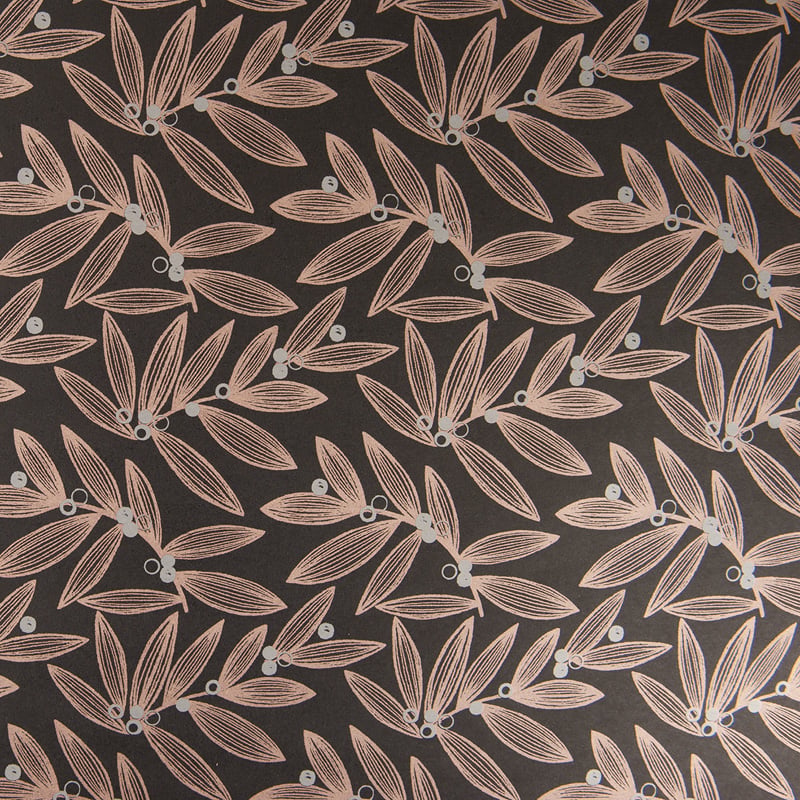 Gavepapir Metallic Flora