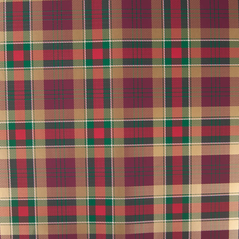 Gavepapir Tartan guld