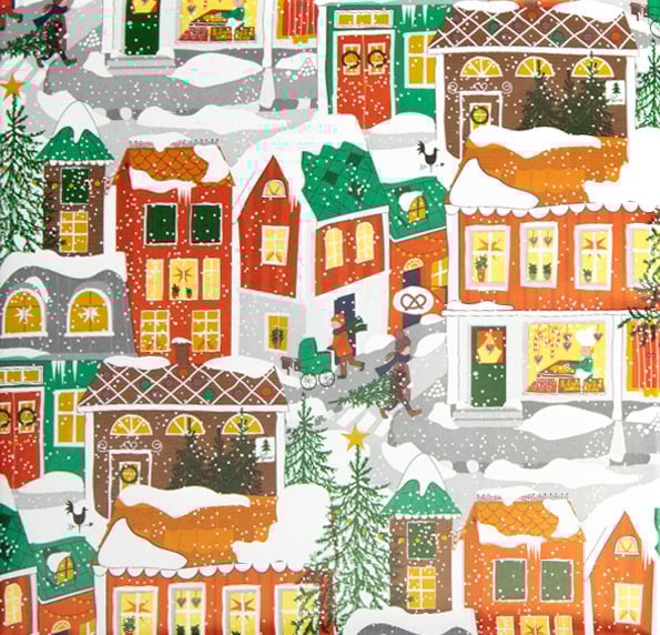 Gavepapir Christmas in town