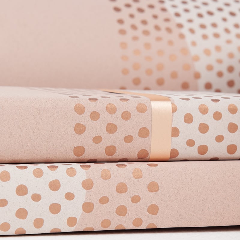 Gavepapir Half Dots Rosa - 4