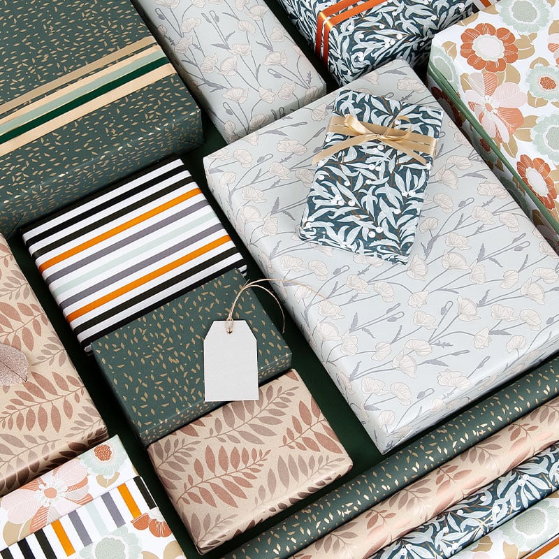 Gavepapir Autumn Stripes - 2