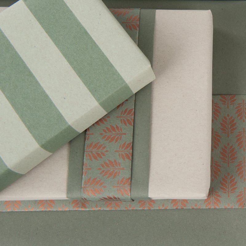 Gavepapir Olive 2-sided - 4