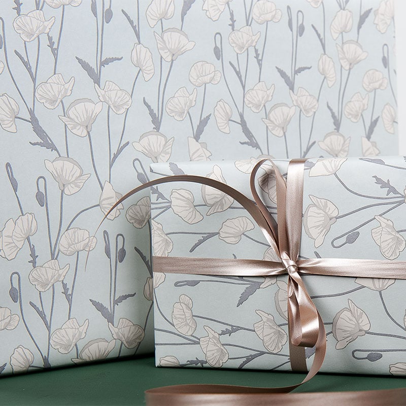 Gavepapir Pale Poppy - 3