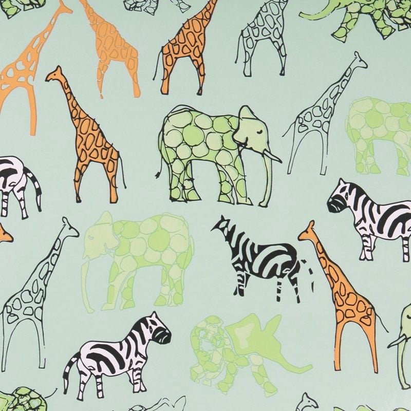 Gavepapir Safari green